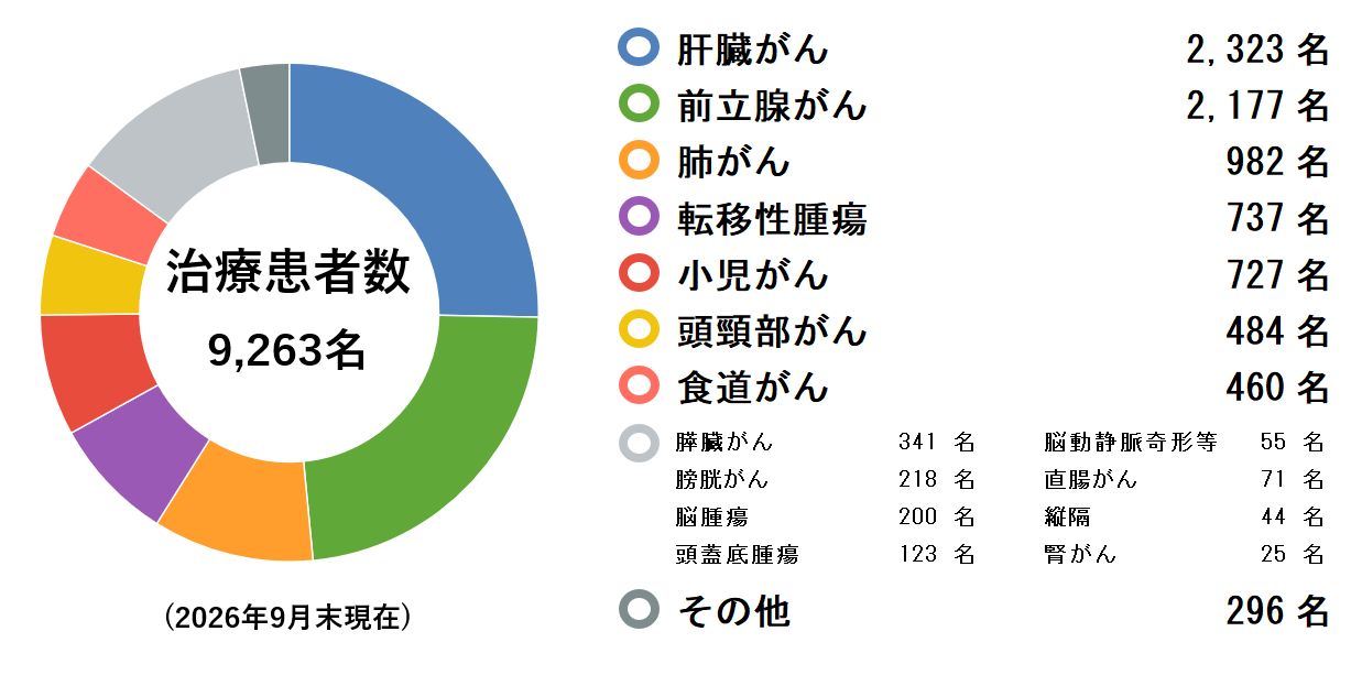 治療実績（2026年9月末）